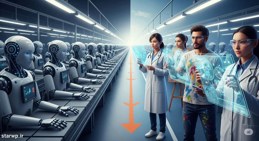 تأثیر AI بر بازار کار: آیا رباتها شغل ما را میدزدند؟