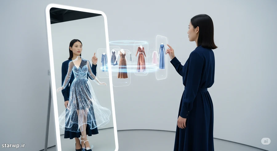 هوش مصنوعی و طراحی لباس: مد، سریعتر از همیشه - هر لباسی که میخوای را قبل خریدن تو تنت ببین.