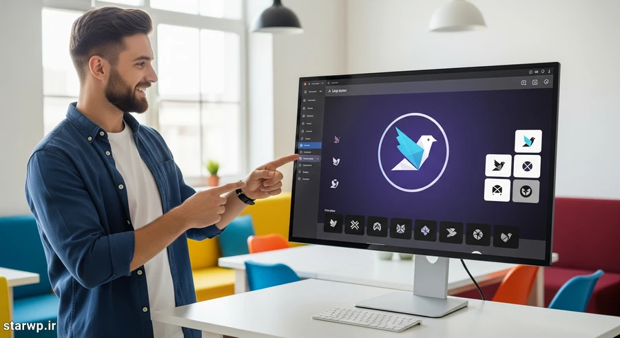 طراحی لوگوی هوشمند: هویت برند شما در چند دقیقه با AI