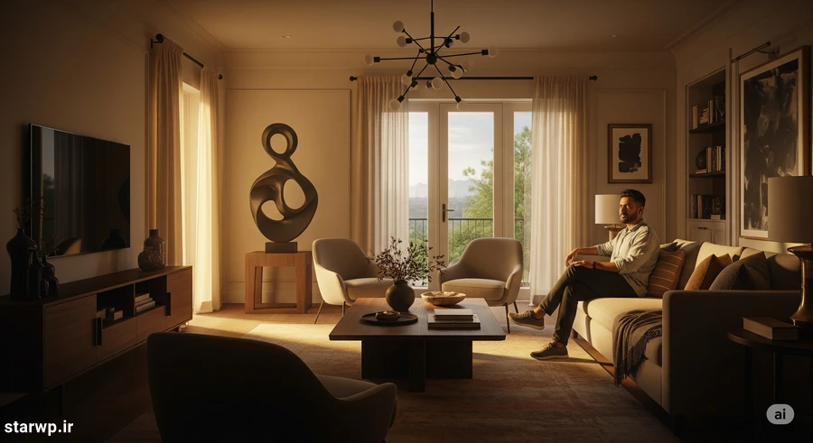 فضای خانه دلخواه شما - نقشه خانه رویایی و زیبا با ai